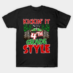 Kickin it 4th Grade Back to School Teacher T-Shirt